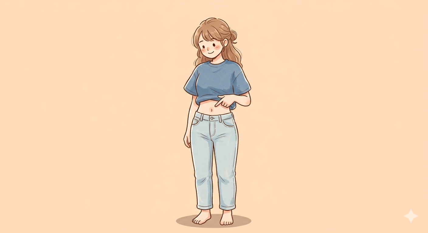 おへそのイラスト